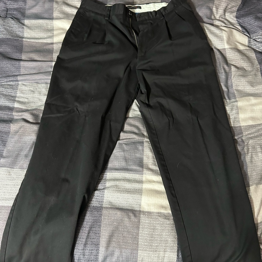 Dockers Black Dress Pants Straight-Leg Formal Classic Fit